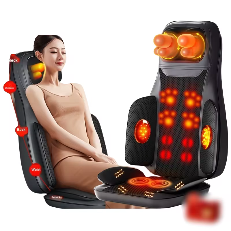 Full-Body Heated Vibration Massage Seat Cushion