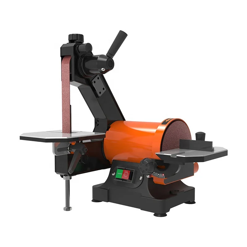 Powerful induction motor MM493C 125mm disc 25. 4x762mm belt disc sander with two dust ports