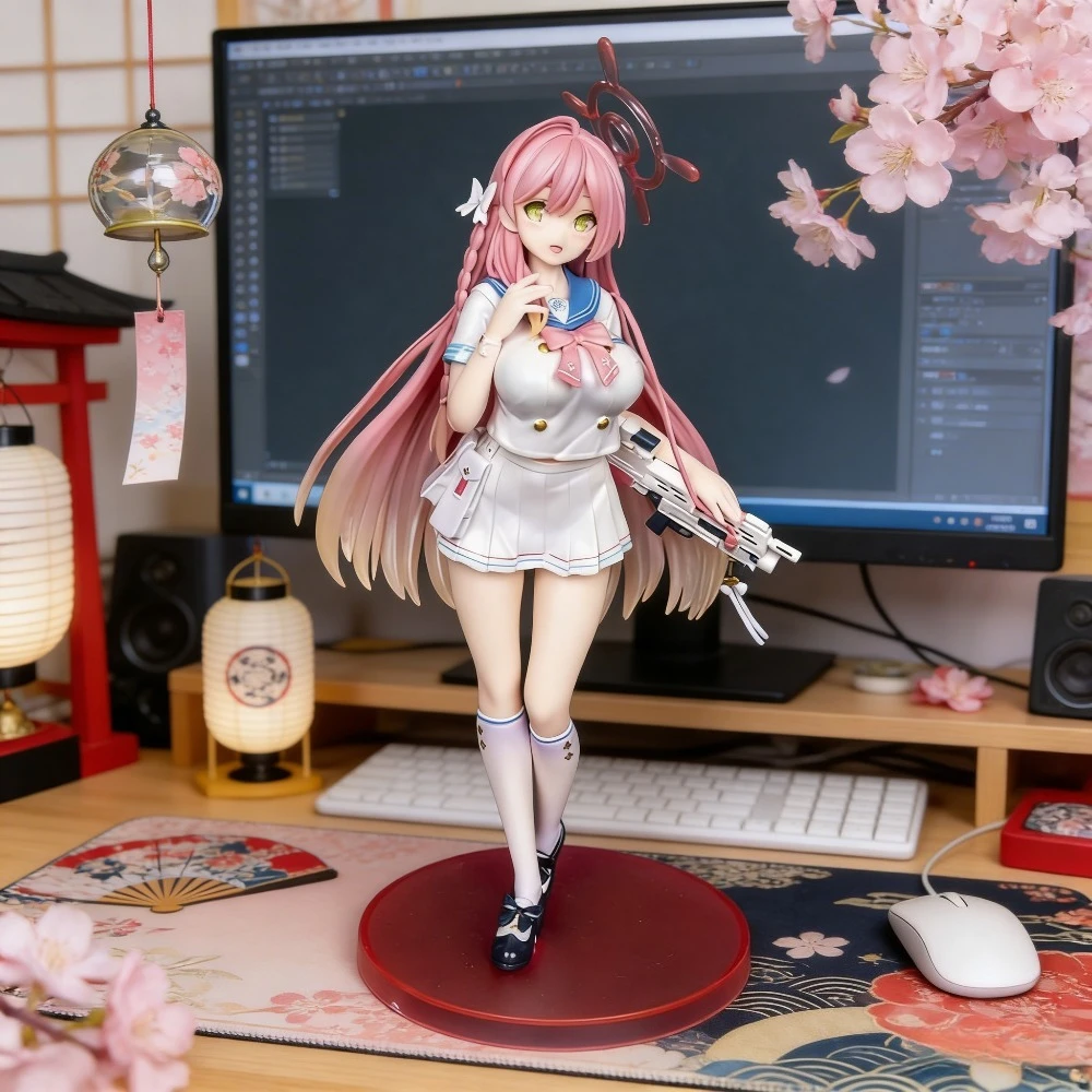 

Фигурка аниме Blue Archive Урава Ханако, 24 см (9,45 дюйма), коллекционная модель из ПВХ, игрушка, подарок