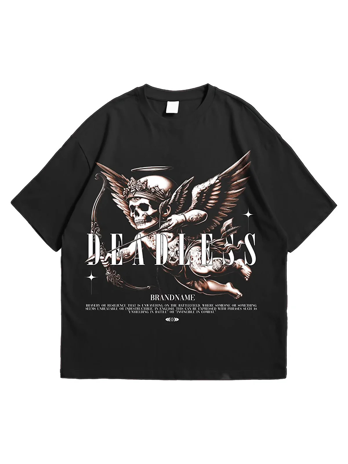 

Cupid Angel Classic Art ort Sve T-irt ex Loose Fit Youthful Trendy Cotton Printed T-irt Gunther OKATLON