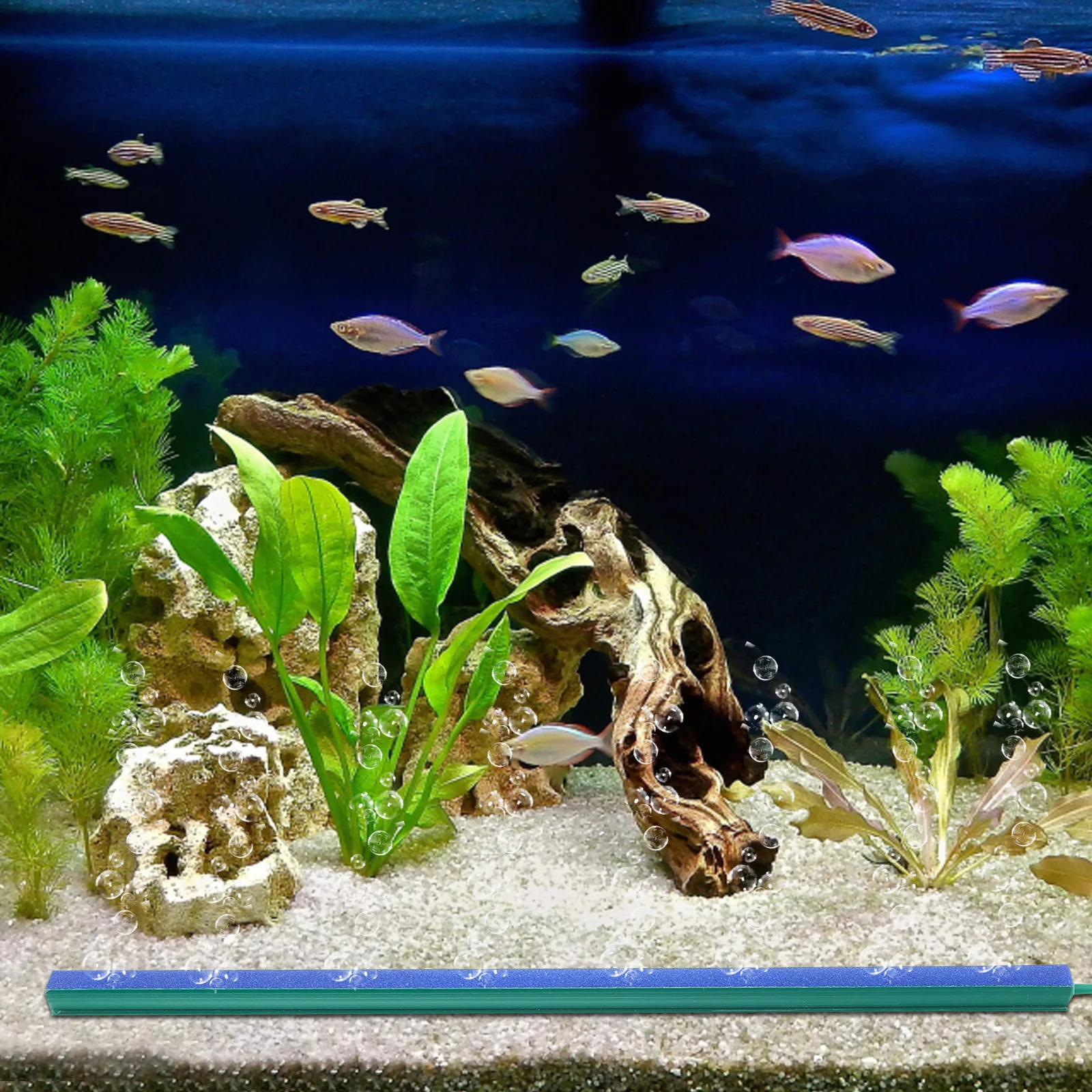 

Fish Tank Air Pump Airstone for Aquarium with Plastic Base Aeration Gravel Diffuser