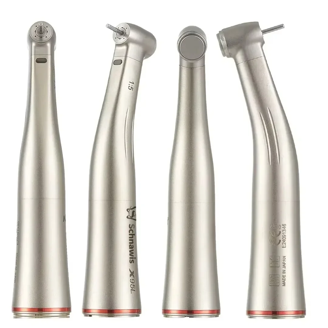 ปุ่มทันตกรรม 1:5 เพิ่มความเร็ว Handpiece สําหรับ NSK แบริ่ง Contra ANGLE Handpiece สเปรย์ Air เปิด/ปิดเส้นใยแหวนสีแดง