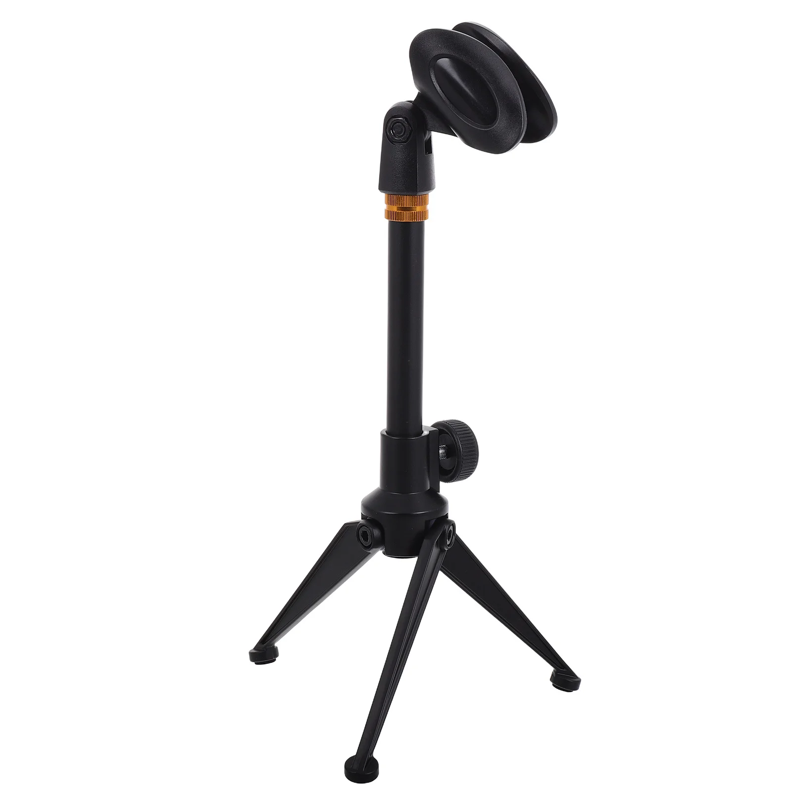 

Microphone Stand Desk Clip Holder Accessories Adjustable for Desktop Metal Tripod