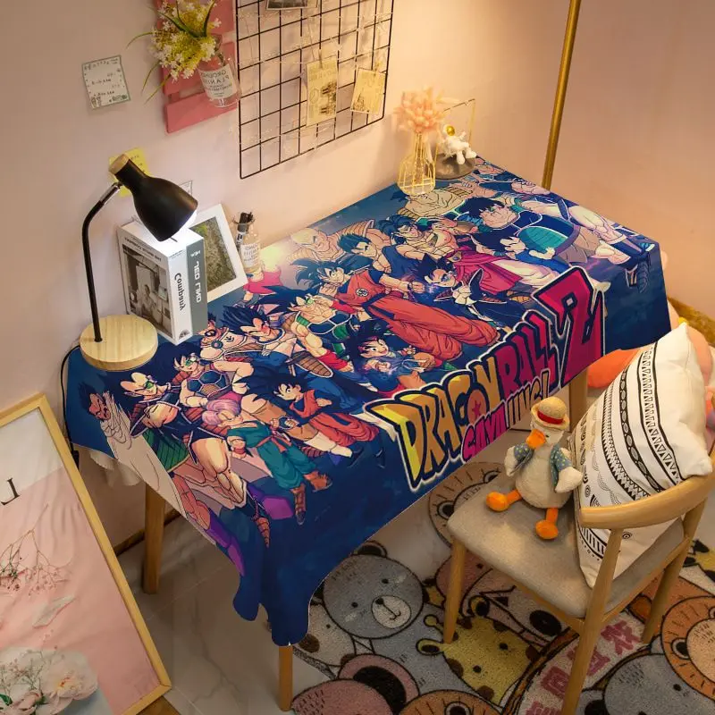 Podkładka na biurko Dragon Ball, podkładka na biurko dla ucznia, podkładka na stół do jadalni, obrus z motywem kreskówkowym, Piccolo, Trunks, Gogeta, Vegeta, Son Goku, prezent świąteczny