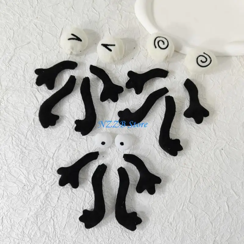 T21F الأطفال لتقوم بها بنفسك لوازم الدمية كرة الفحم مقلة العين/الأطراف شكل يزين أدوات الخياطة