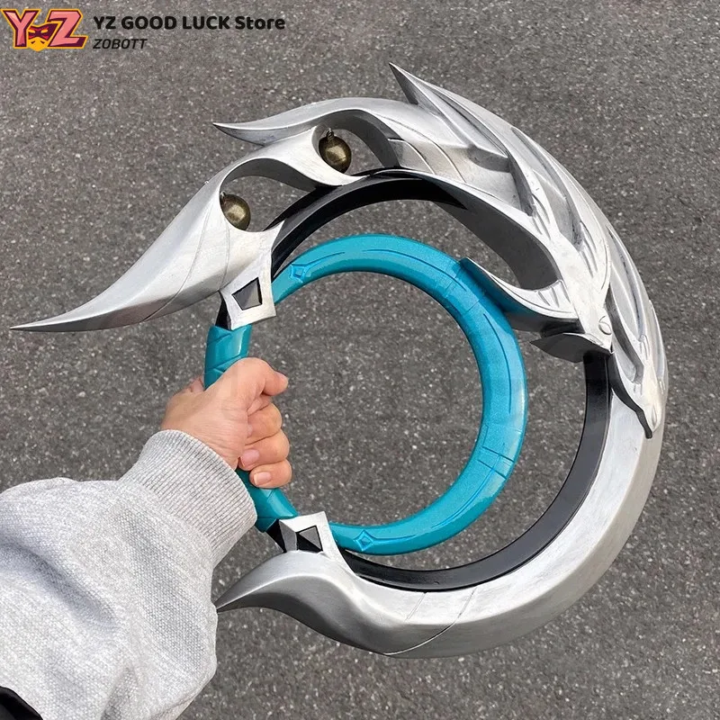 متوفر في المخزون Lan Yan دعائم تنكرية لانيان ليو فتاة جديدة Wea-pon شفرة يدوية Genshin تأثير الاشياء نموذج عيد الهالوين