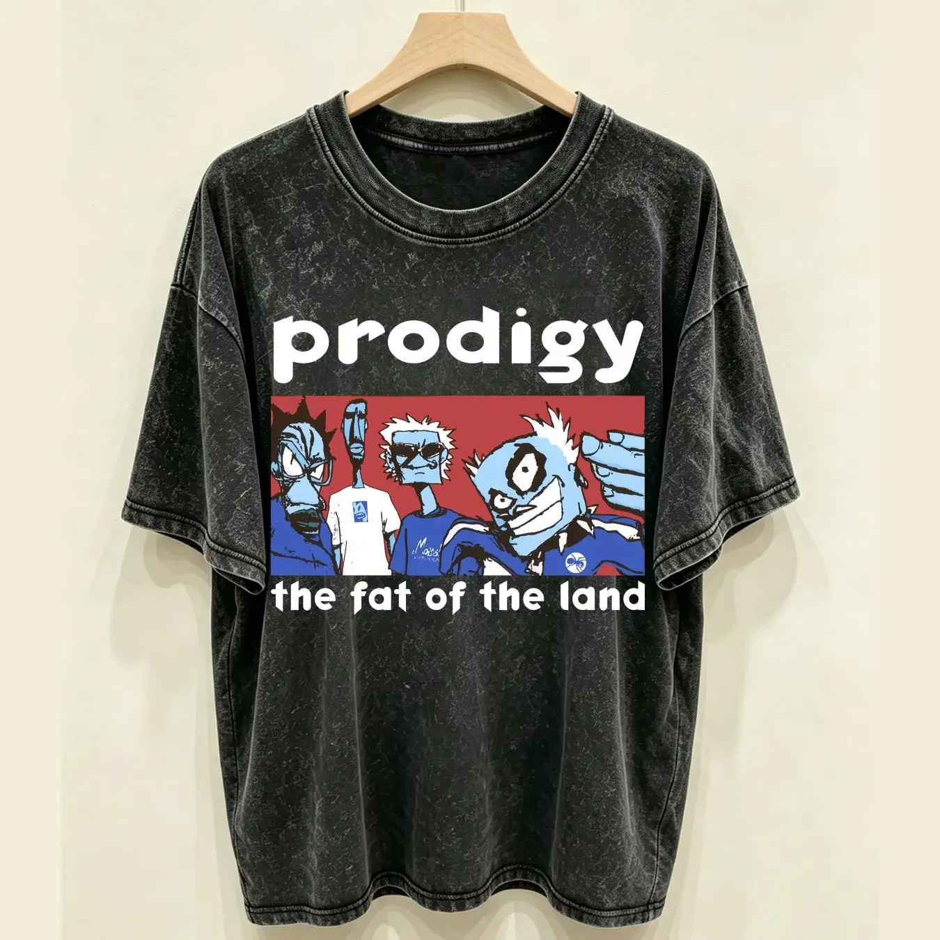 washed T Shirt The Prodigy For S 2345XL vintage Washed Breathable Stylish Comfortable Casual Slightly graphic Versatile fashion