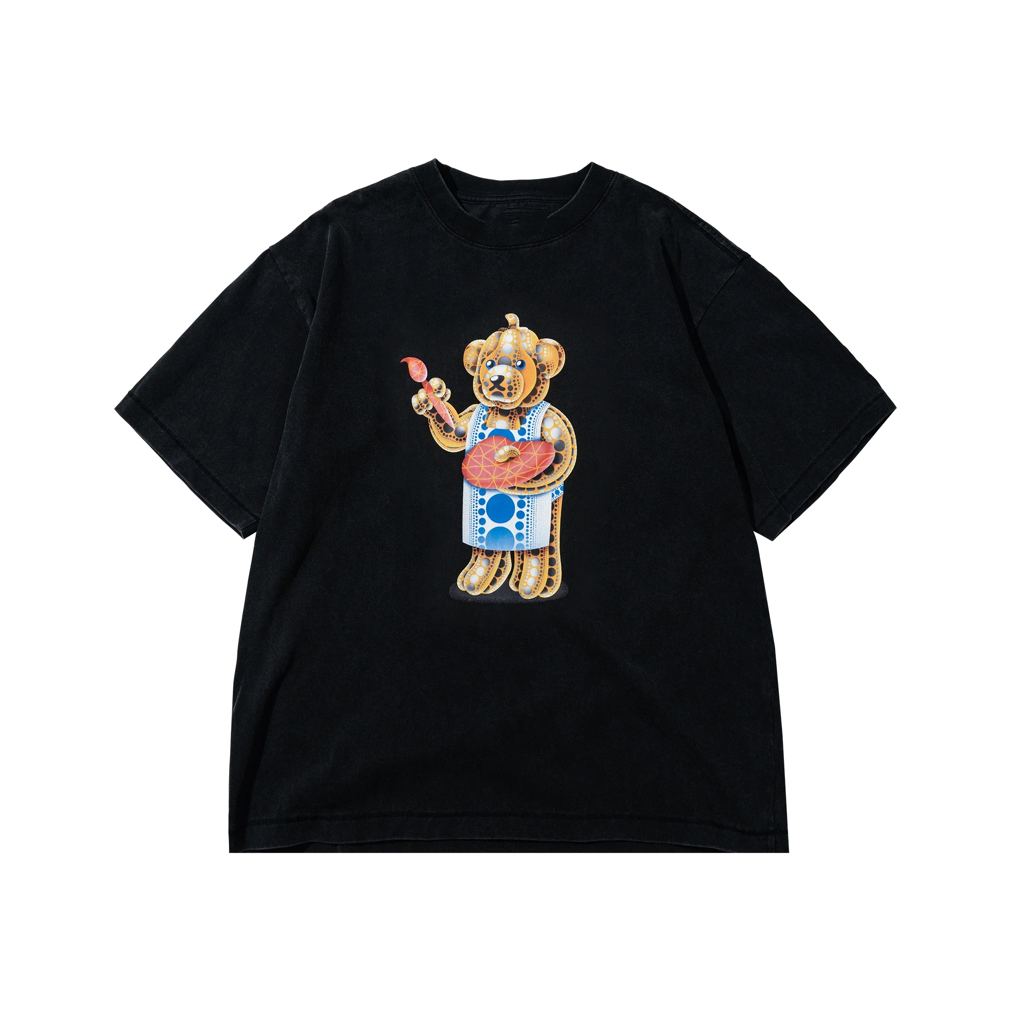

INFINITY BEAR модные трендовые периферийные узоры с принтом, летние роскошные брендовые хлопковые мужские и женские футболки с короткими рукавами