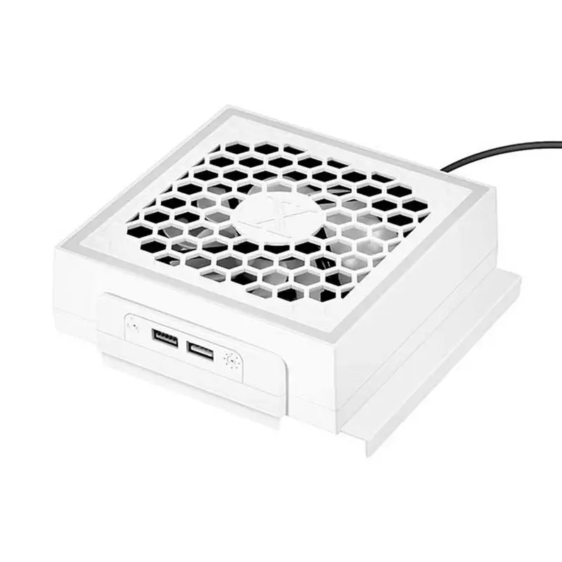 

Console Cooler Fan Dual USB Ports Side Mounted Cooling Fan 3 Speeds Adjustable Multifunctional RGB Cooler For Console