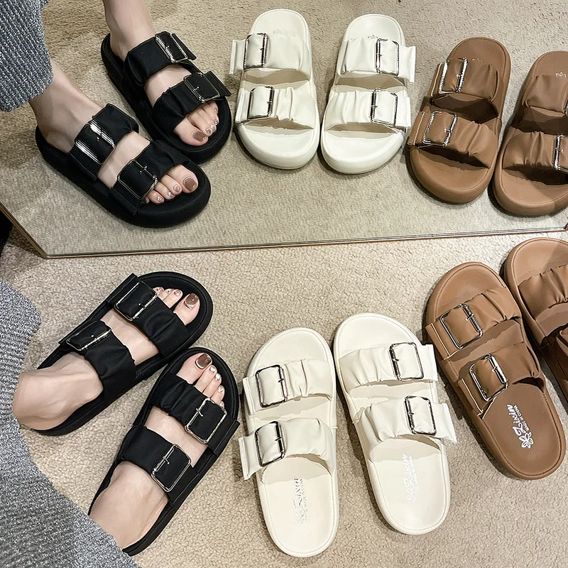 

TSTCTB модные мягкие пробковые сандалии для женщин классические на платформе пробковые домашние тапочки с поддержкой арки уличные Нескользящие пляжные сланцы