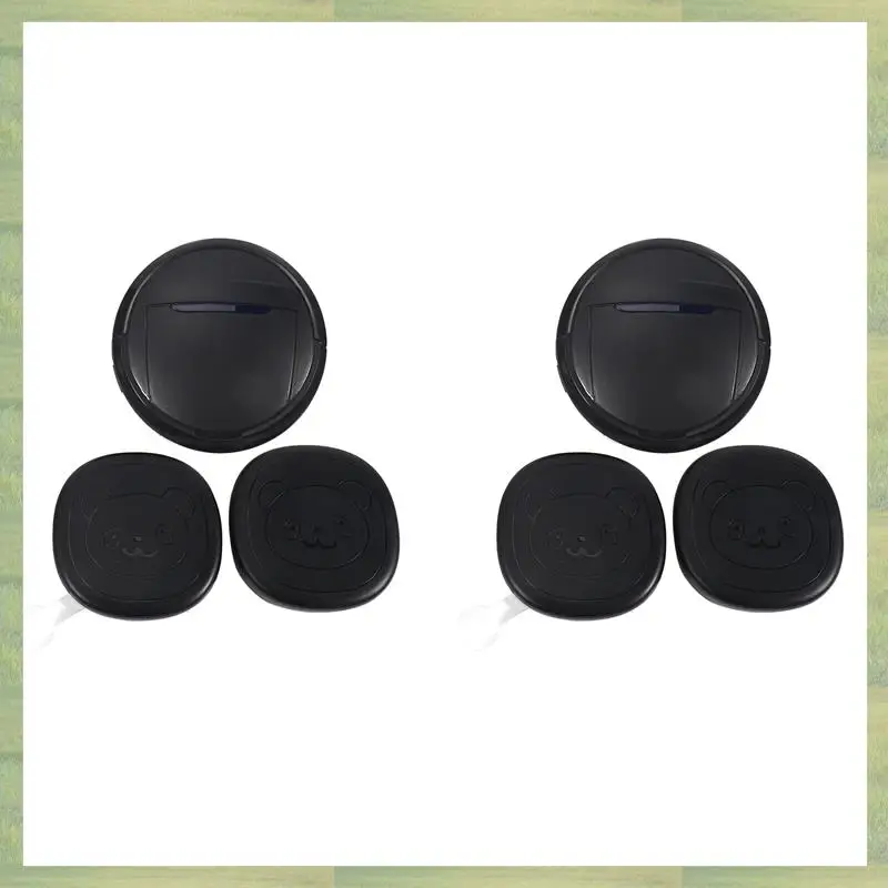 T85C-2X Pet Dog Doorbells Wireless Door Bell House-Training Multifunction Sensor Motion (Receiver & Transmitters) US Plug