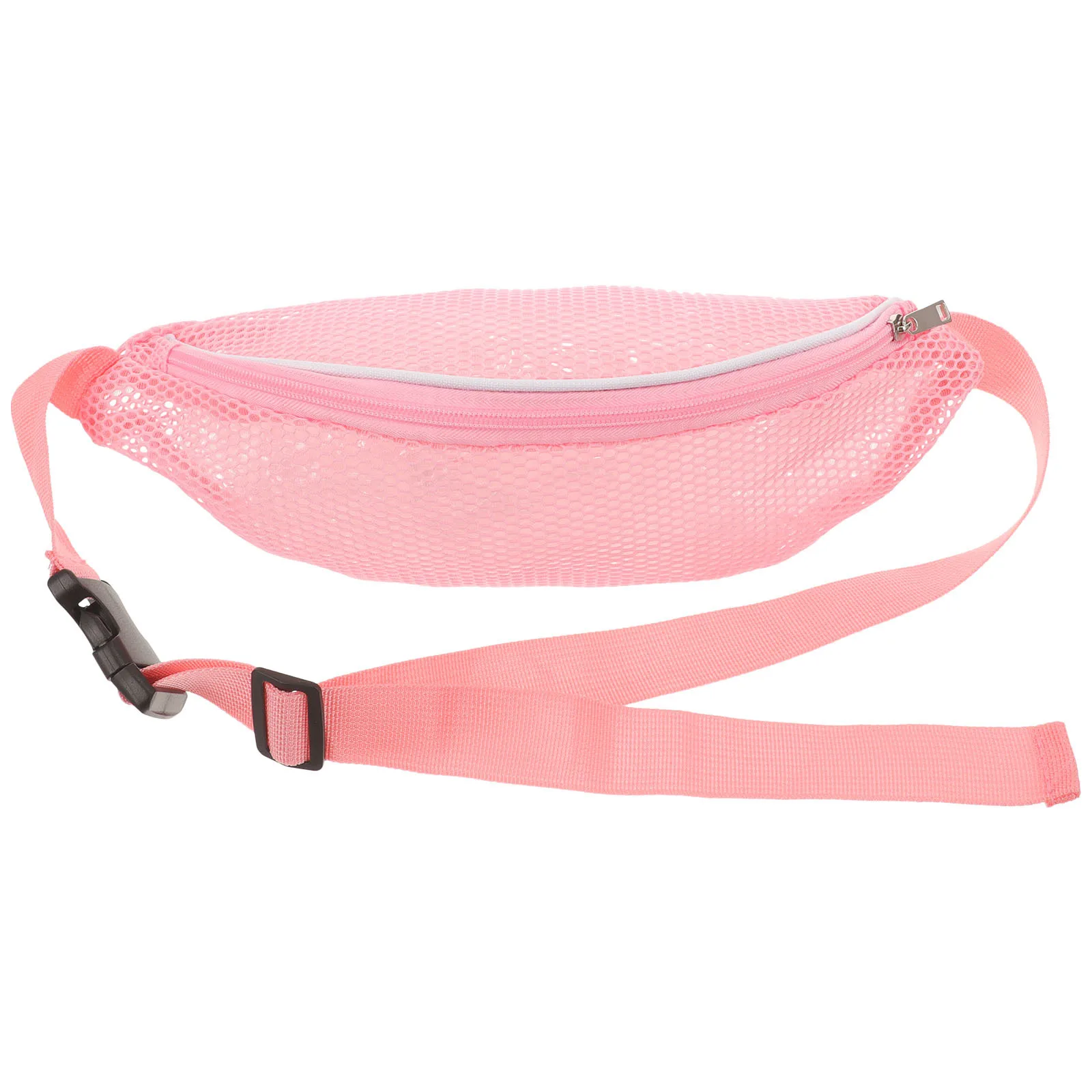 

Adjustable Beach Crossbody Mesh Waist Pack Running Fanny Bag Sports Events Small Waist Pouch Outdoor Travel Mesh Fanny Pack