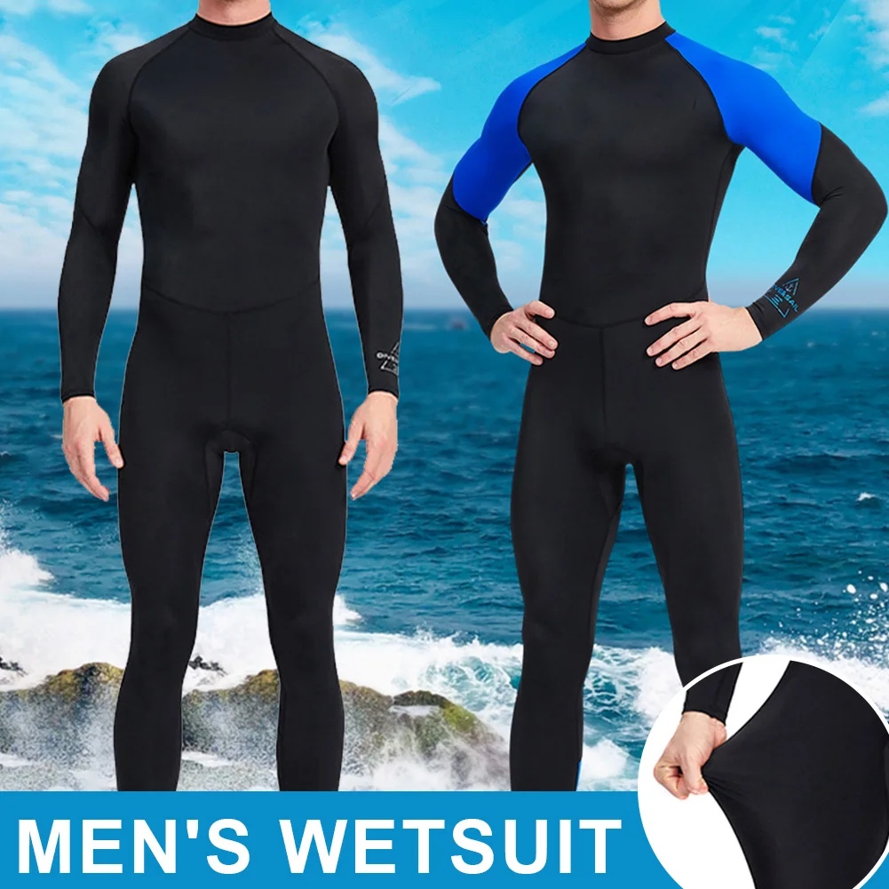 Long Sleeve Swimsuit Neoprene Material Lightwight Comfortable for Swimming Protects Your Skin for Men Men's Swimsuit B2Cshop