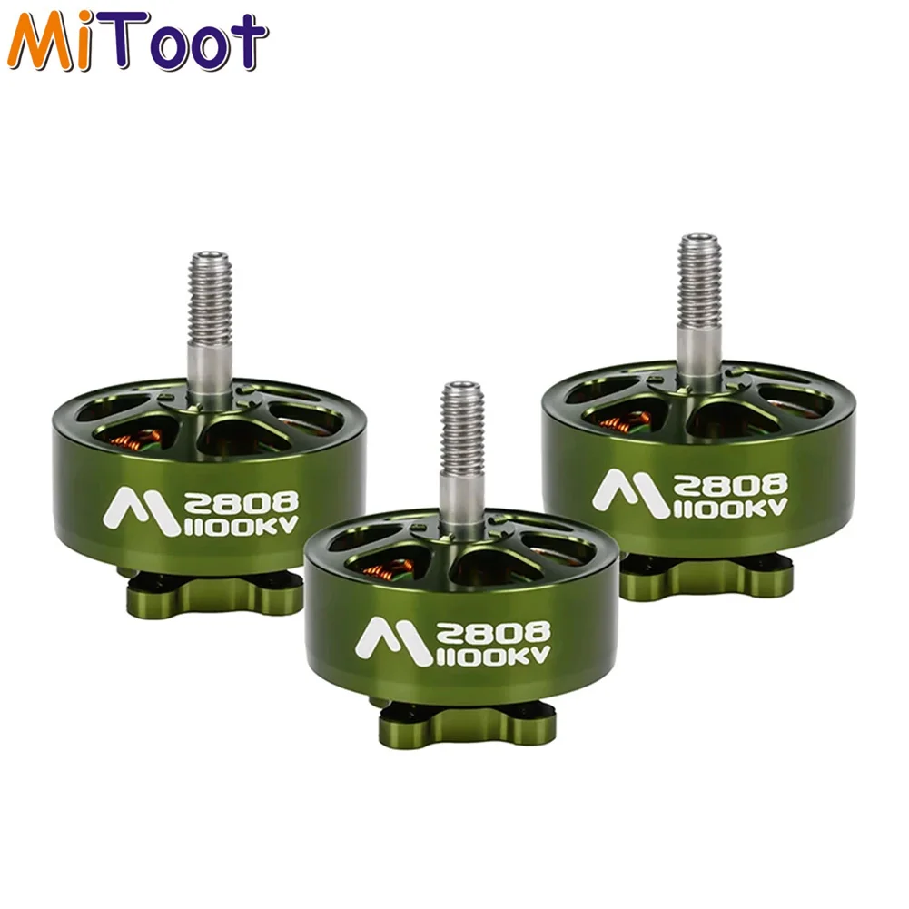 4Pcs/lot Flashhobby M2808 Mars 2808 1100KV Brushless Motor 3-6S High Efficiency for 7-8 Inch Long Range FPV Racing Drone