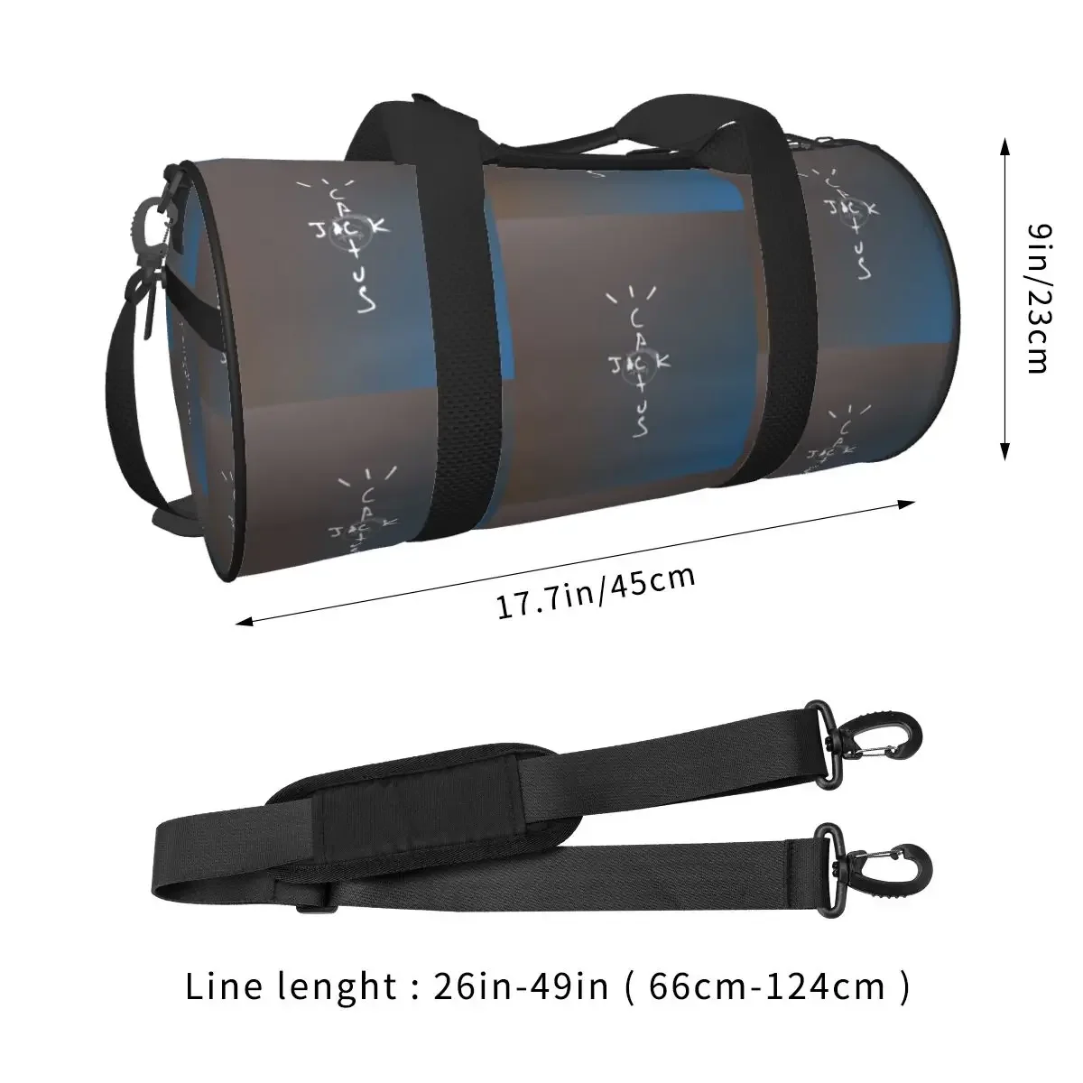 Cactus Jack Logo Large Duffle Gym Bag Multi-Functional Duffle Travel Bags Handbags Fitness bag