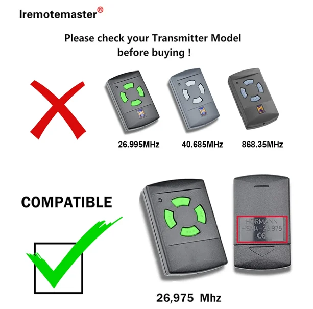Рисунок 6 - Для дубликатора HORMANN HSM4 ручной передатчик 26