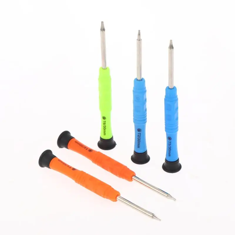 1/3Sets Mini Screwdriver Set 6 Sizes Torx Screwdriver T2 T3 T4 T5 T6 Magnetic Star Bit DIY Mobile Phone Hand Repair Tools Kit