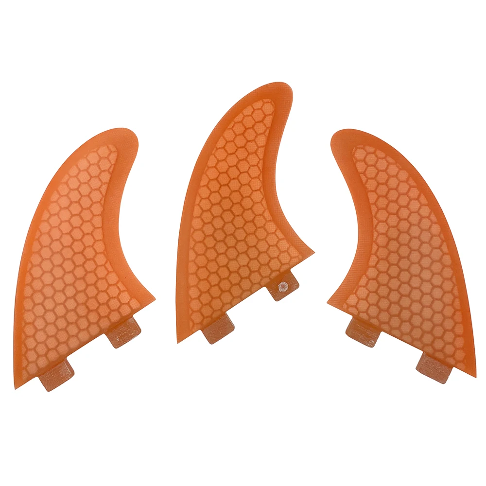 UPSURF FCS Honeycomb Double Tabs Surf Fins 3PCS S/M/L High Performance Outdoor Surfboard Accessories Thruster Quilhas
