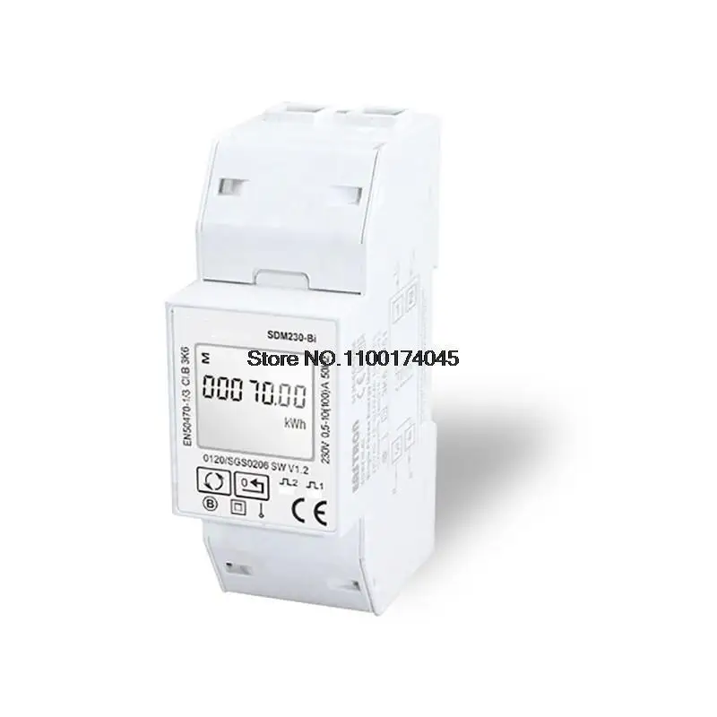 

10(100)A Single Phase 230V Bi-directional Din Rail Meter/Electricity Kwh Meter/ Multi-Function Energy Meter