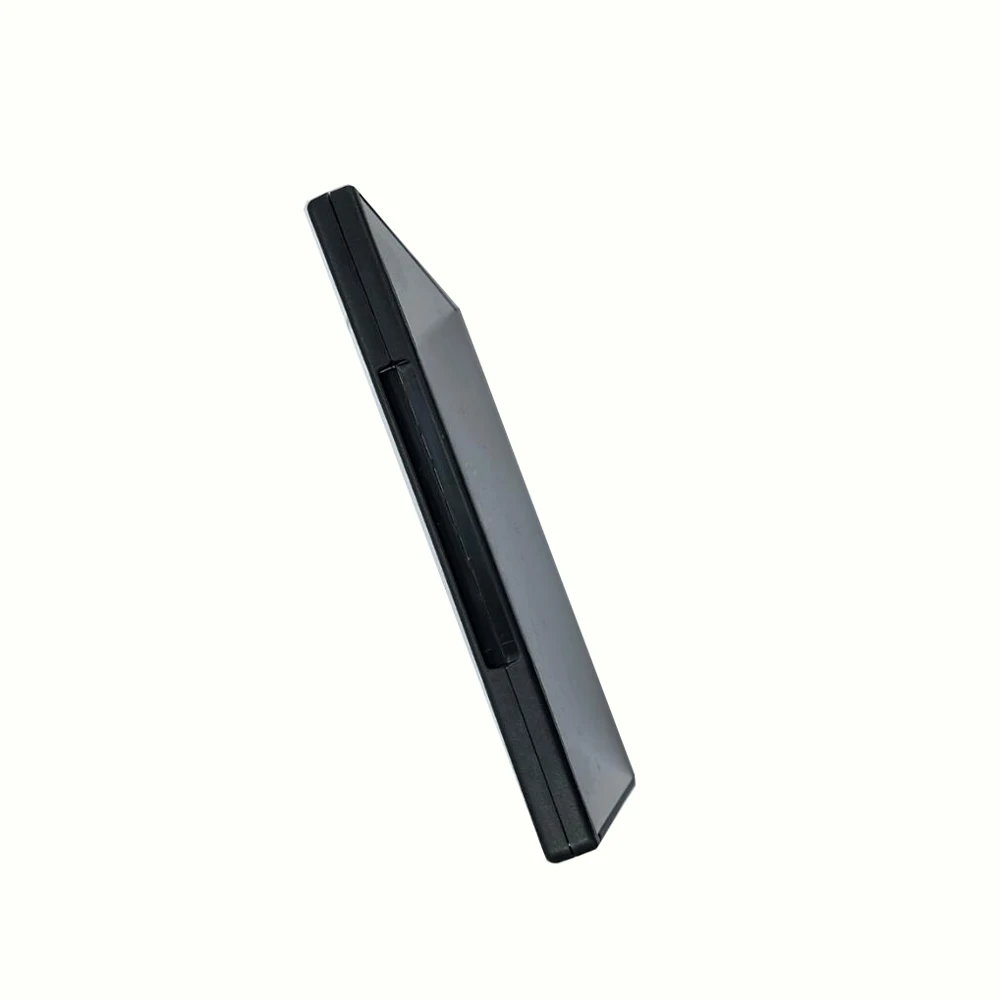 Caja de juego con cubierta de plástico para almacenamiento de tarjetas de juego NGC, protector negro