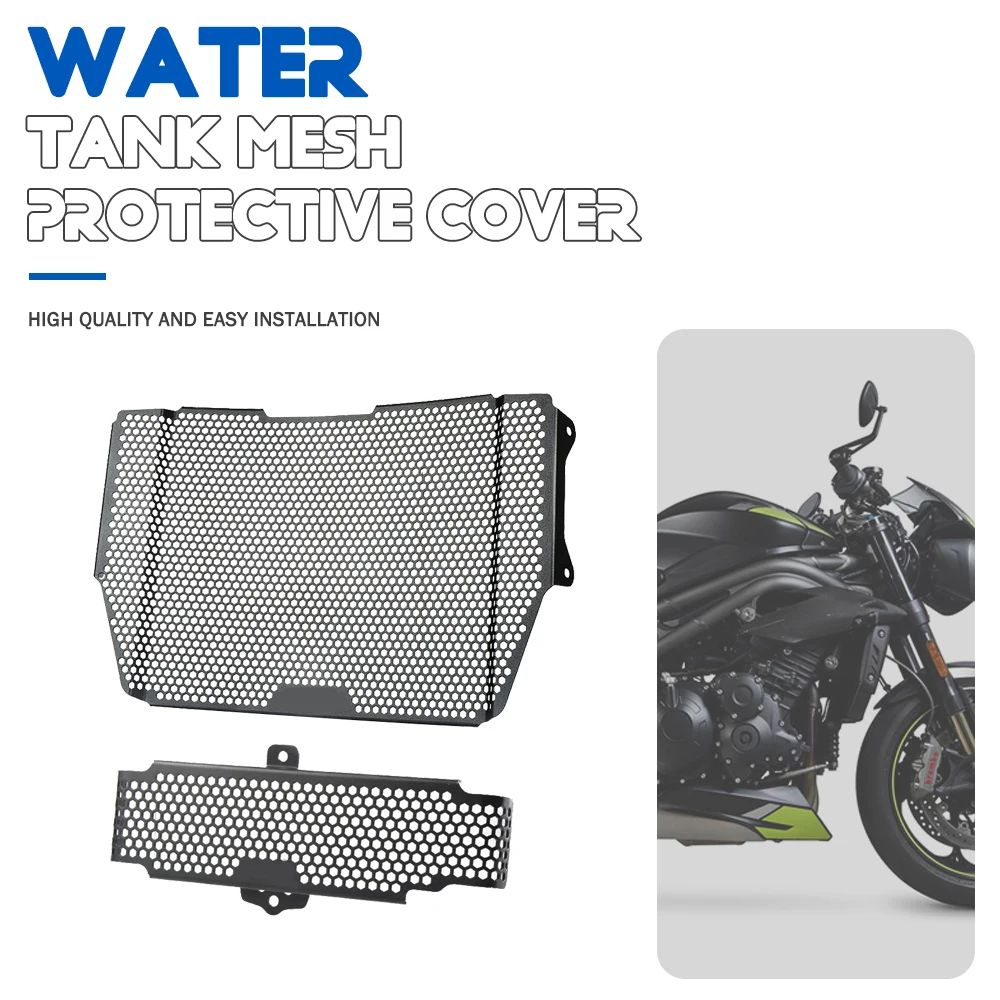 Motocicleta Radiador Grille Guard Set, acessórios refrigeradores de óleo, apto para velocidade Triple S, RS 1050, 1050S, 1050RS, 2016, 2017, 2018,