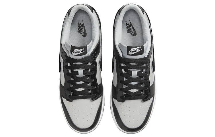 Nike Dunk Low 'Chenille Swoosh - Black Grey Fog' Sneakers shoes With Original Box