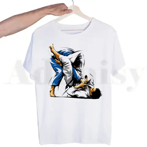 브라질 Jiu Jitsu Bjj Jiu-Jitsu 티셔츠 남성 패션 여름 티셔츠 Tshirt Top Tees streetwear 하라주쿠 웃긴