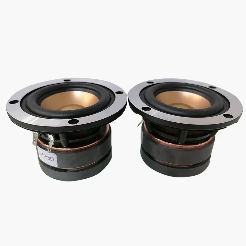 2 Pieces Original AKISUI AS80FL42EX 3'' High Performance Full Range Speaker Dual Magnets Aluminum Cone 4/8ohm RMS 30W Fs=65Hz