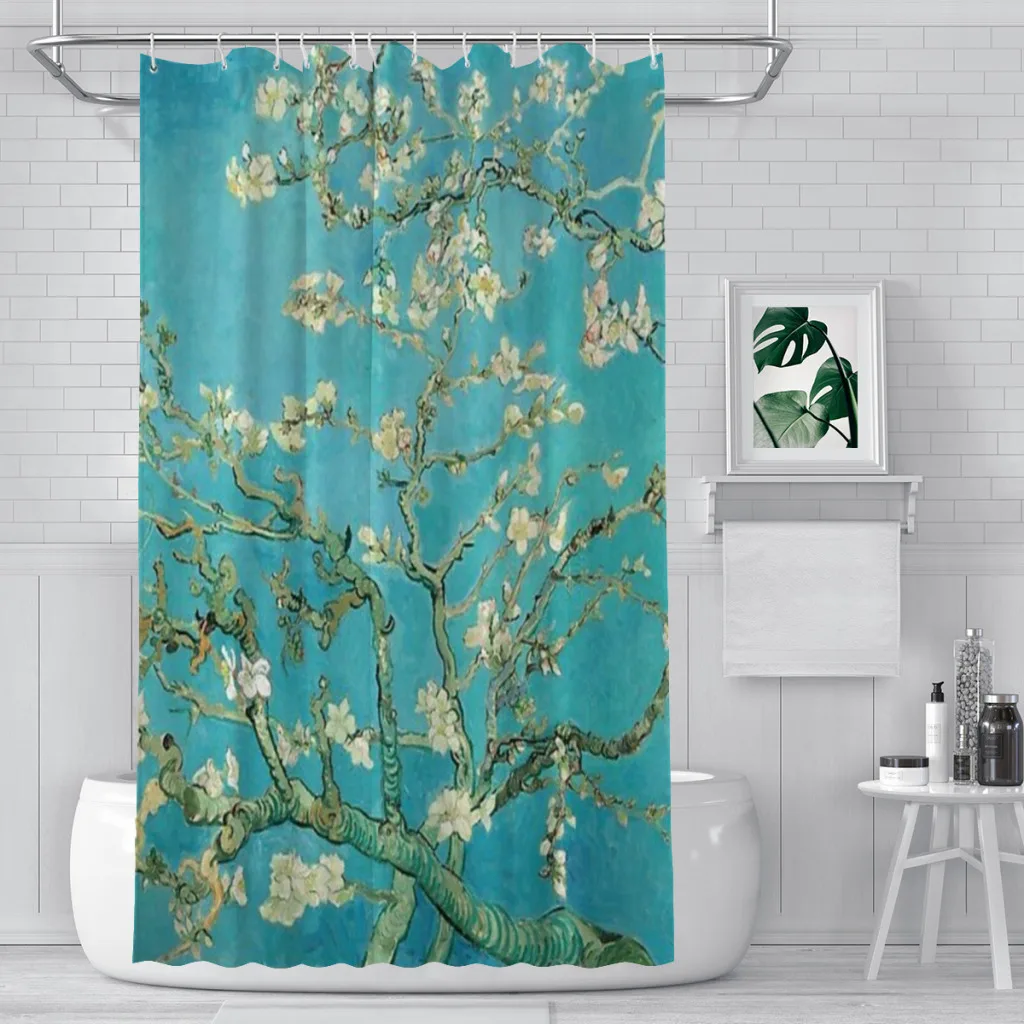 

Almond Blossoms by Vincent Van Gogh Shower Curtain Bathroom Decoration Shower Curtain Birthday Gift