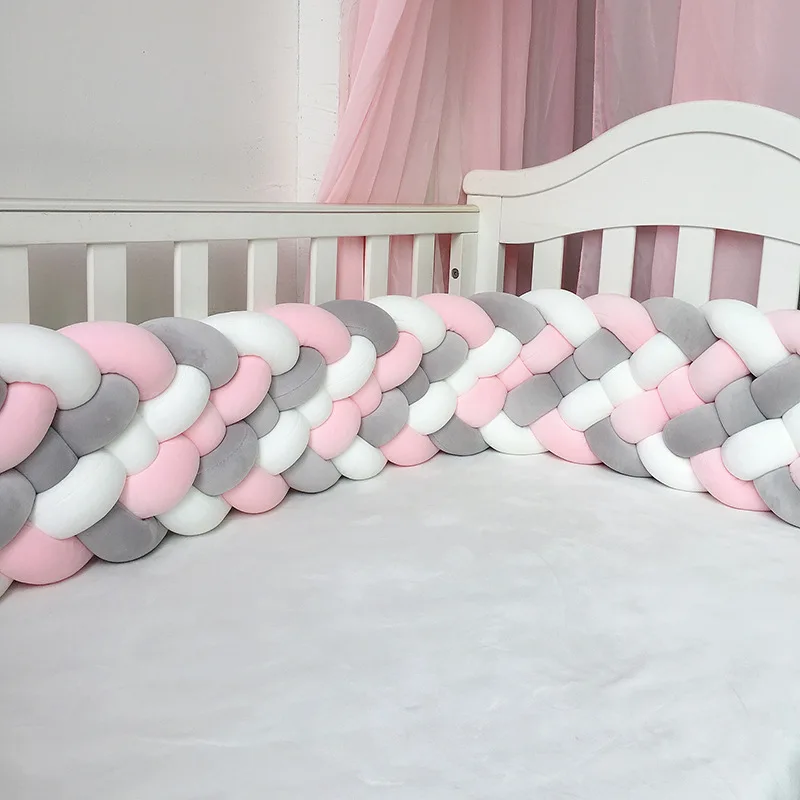 

6 Knoted Cot Bumper Baby Bed Braid for Baby Protector Cradle Crib Protector Baby Bed Accessories Guess Braid for a Baby Beds