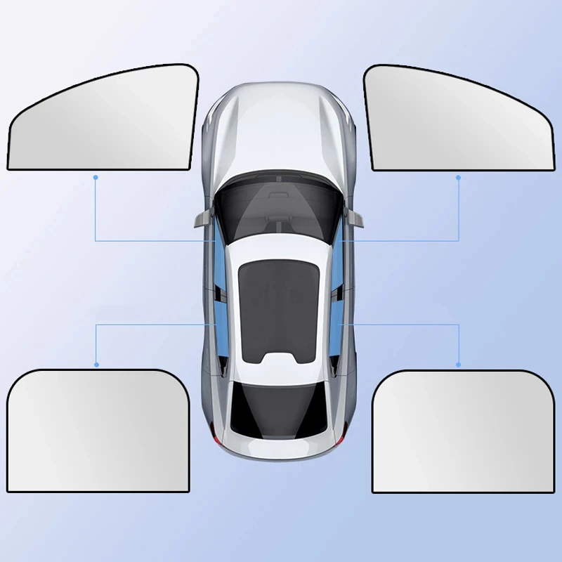 

Car Sun Shade UV Protective Curtains Car Window Sunshade Front Rear Back Window Sun Visor Summer Autumn Protection