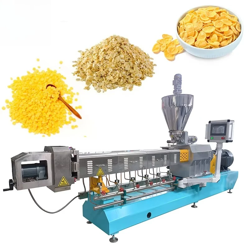 Breakfast Cereal Corn Flakes Making Machine Instant Breakfast Cereals Corn Oats Granola Flakes Production Machine Line
