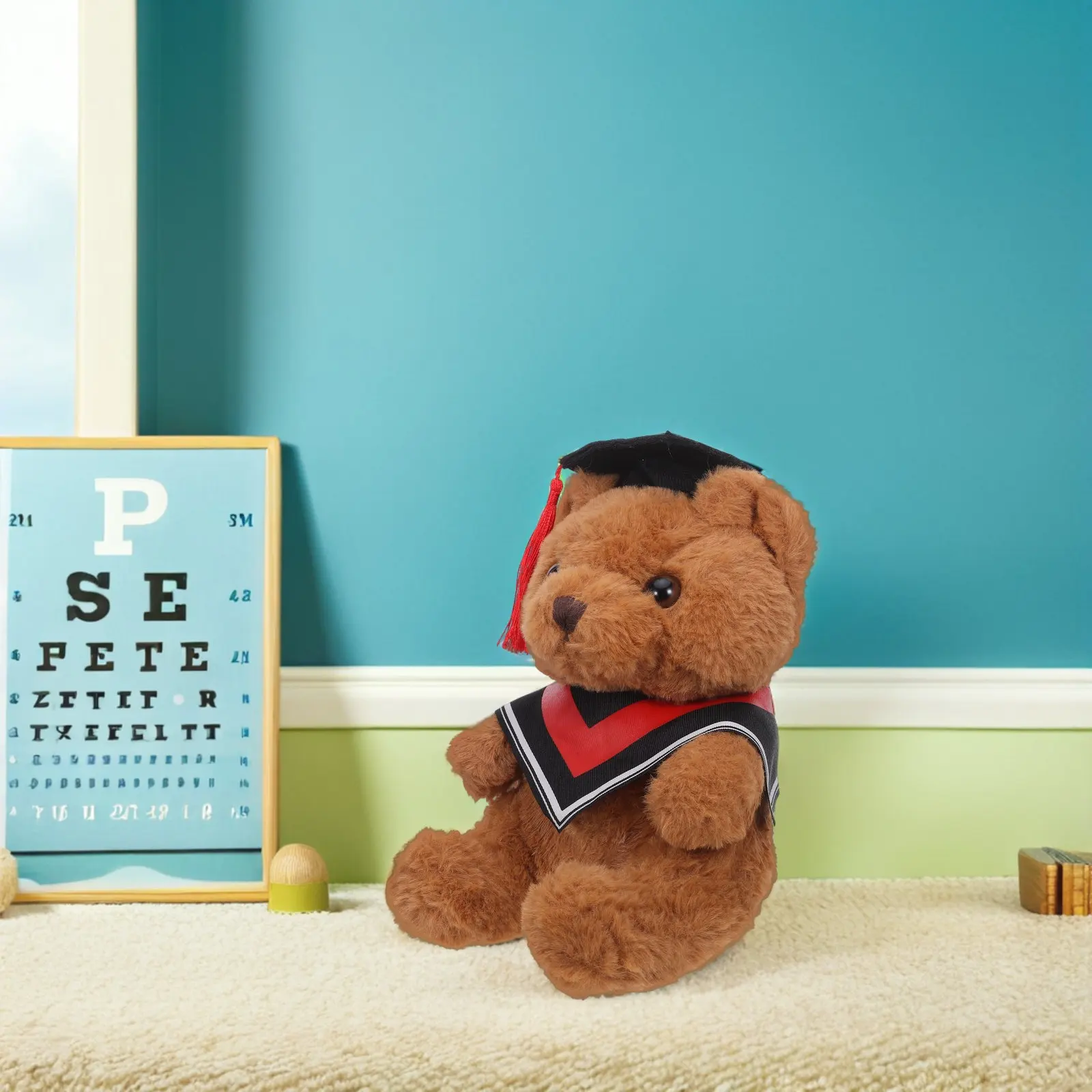 

Graduation Bear 10In Soft Stuffed Animal with Cap Gown Kindergarten Preschool High School College Keepsake Milestone Souvenir