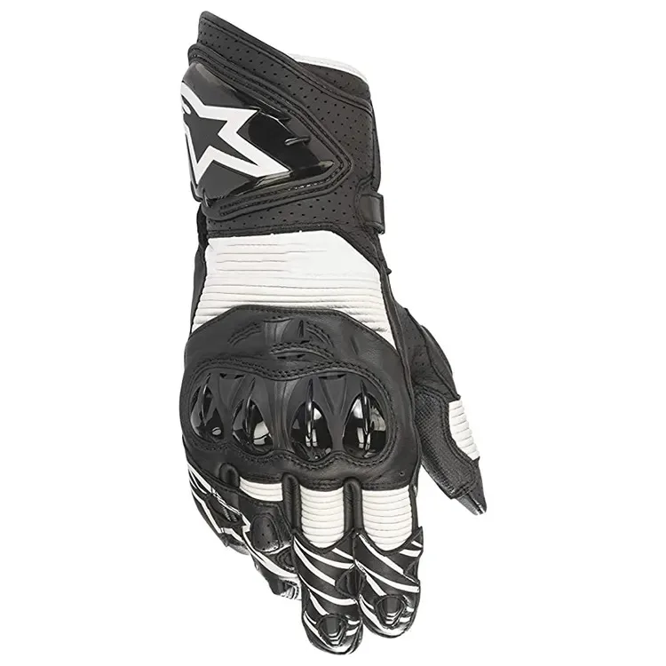 

Motorcycle leather material breathable motorcycle racing gloves black waterproof custom logo bicycle gloves carbon fiber