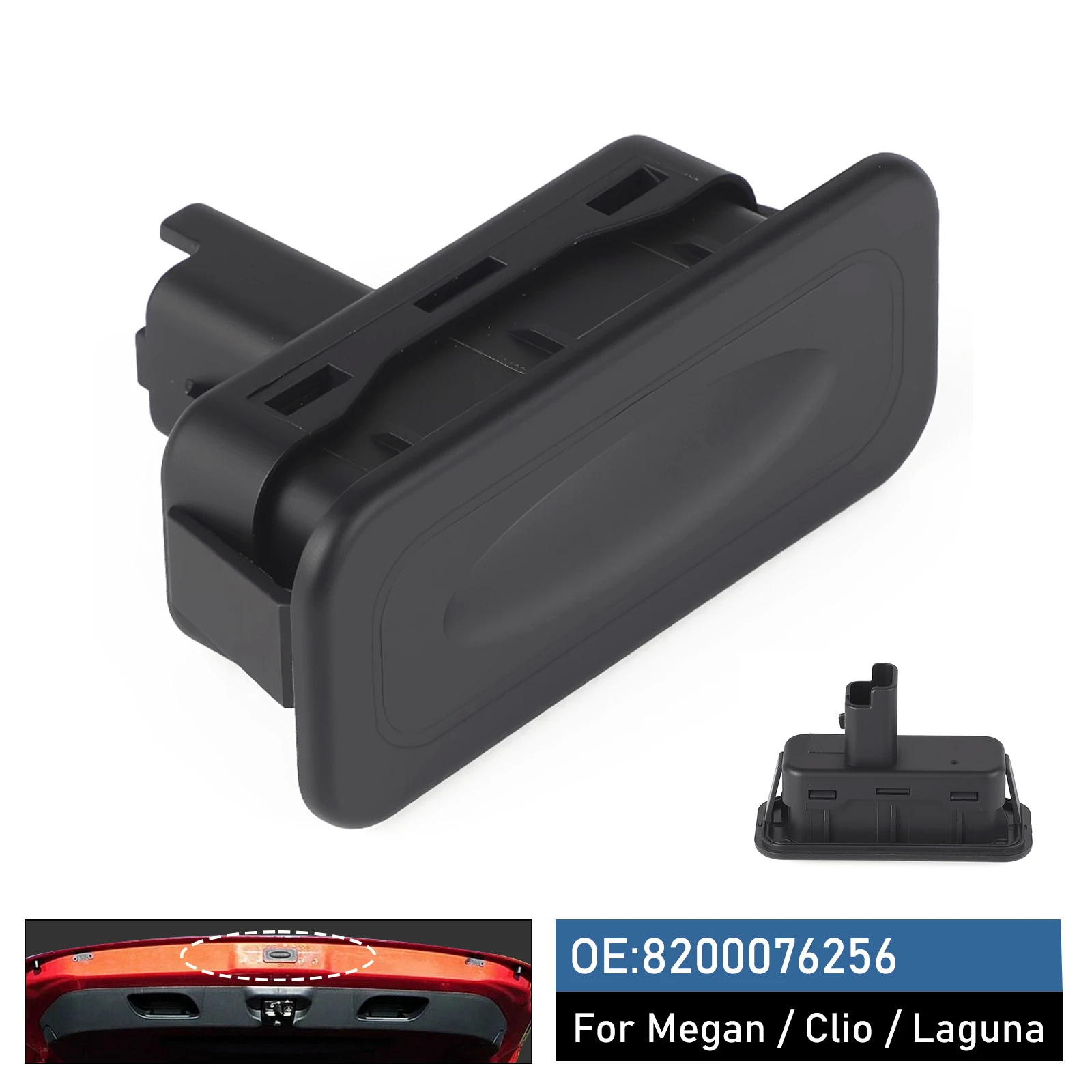 OEM 8200076256 Car Rear Trunk Tailgate Boot Opener Liftgate Button Switch For Megane Scenic MK2 MK3 Clio MK3 MK4 Captur Twingo 2