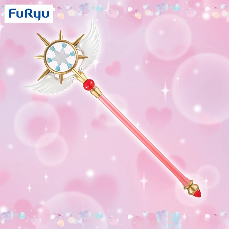 

Оригинальный FuRyu Cardcaptor Sakura COS Prop Magic Wand ПВХ Аниме Фигурка Фигурки Модель Игрушки