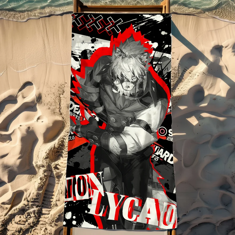 منشفة لعبة L-lyca-on للشاطئ سريعة الجفاف وناعمة لحمام السباحة هدية للسفر وصالة الألعاب الرياضية والتخييم والرياضات #3