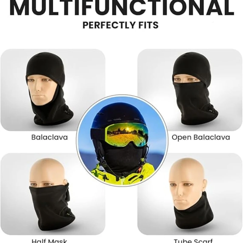 motorcycles Winter Fleece Balaclava Cold Weather Mask Thermal for Winter