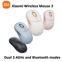 Xiaomi Wireless Mouse 3 1200DPI Ergonomic Dual Mode 2.4GHz Bluetooth Mouse for Computer Laptop Soft-tone Keying Gameing Mouse