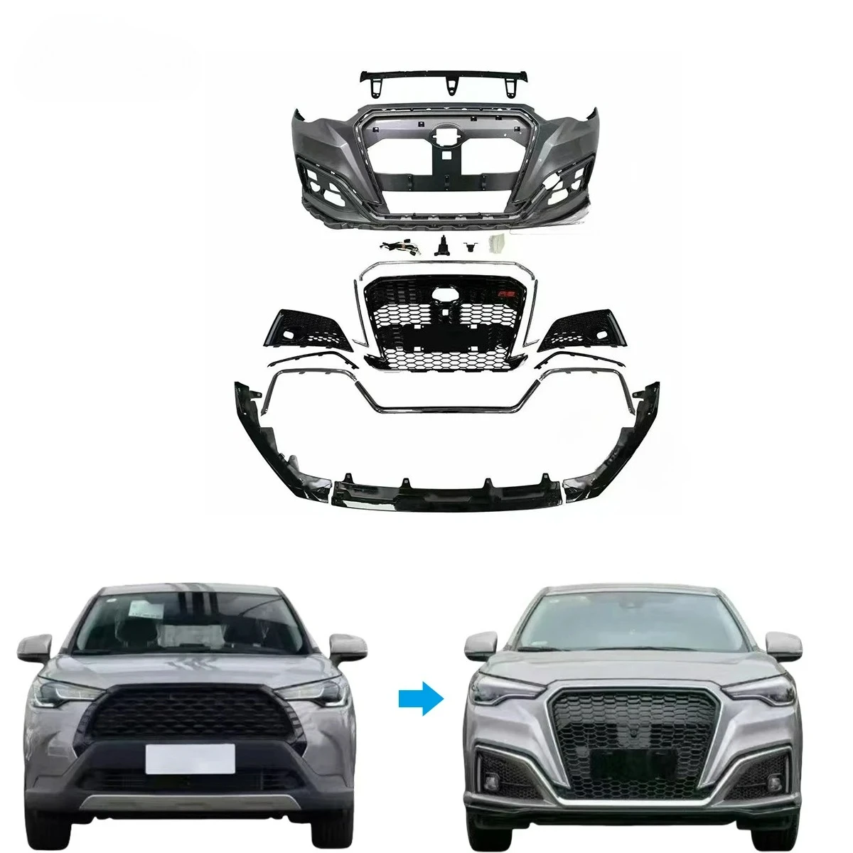 

Luxury-Style FORToyota Corolla Cross Sleek Carbon Fiber Bumper Body Kit
