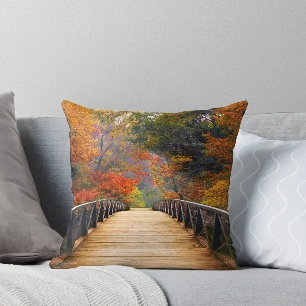

Wondrous Woodland Crossing Throw Pillow Decorative Cushions Couch Pillows luxury sofa pillows Decorative Cushion Cover pillow
