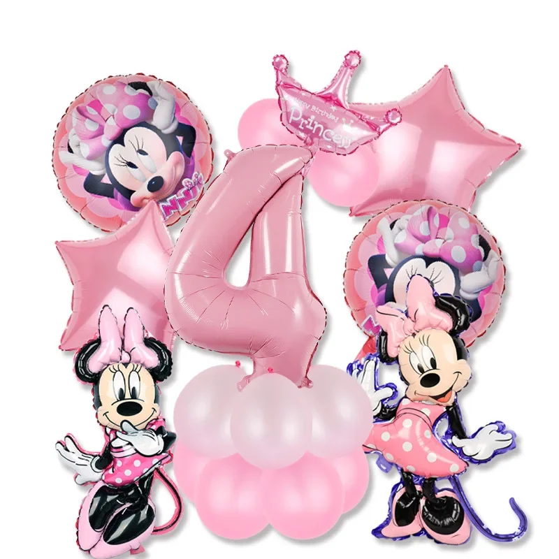 Disney Mickey Minnie Party Baby's one-year birthday toy balloon decoration set