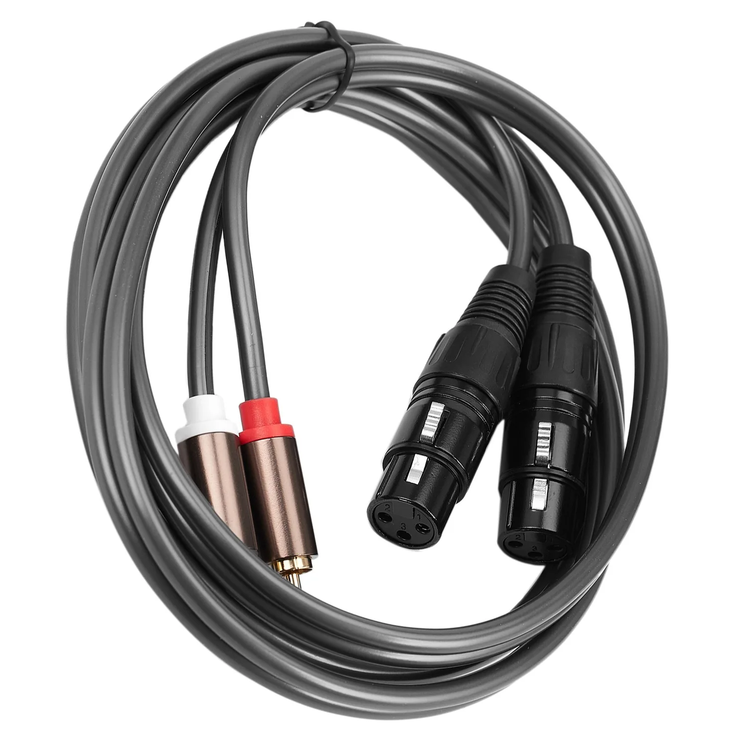 Dual Female Xlr to Rca Cable,Heavy Duty 2 Xlr Female to 2 Rca Male Patch Cable Hifi Stereo Audio Connection Cable Wire