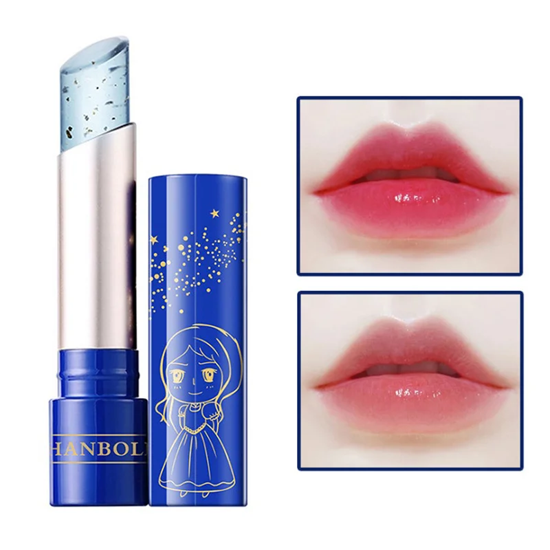 24K Color Changing Lip Balm Rose Essential Oil Golden Oil Moisturizing Lipstick Food Grade Fomula Color Changing Lip Care Gifts