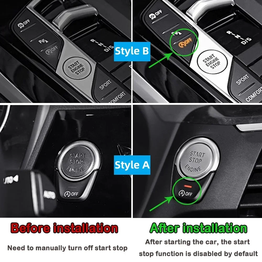 For BMW X1 X3 X5 X6 X7 1 2 3 4 5 6 7 8 F20 F21 F22 F23 F11 G30 F25 G01 Auto Start Stop Disable Eliminator Engine Off Cable Plug