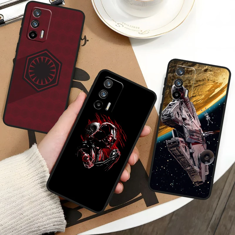 Popular S-tar W-ars Cool For OPPO Realme GT3 2 C55 C33 C35 C30S C31 X3 X2 Q5i Q3S C21Y Pro Black Silicone Phone Case