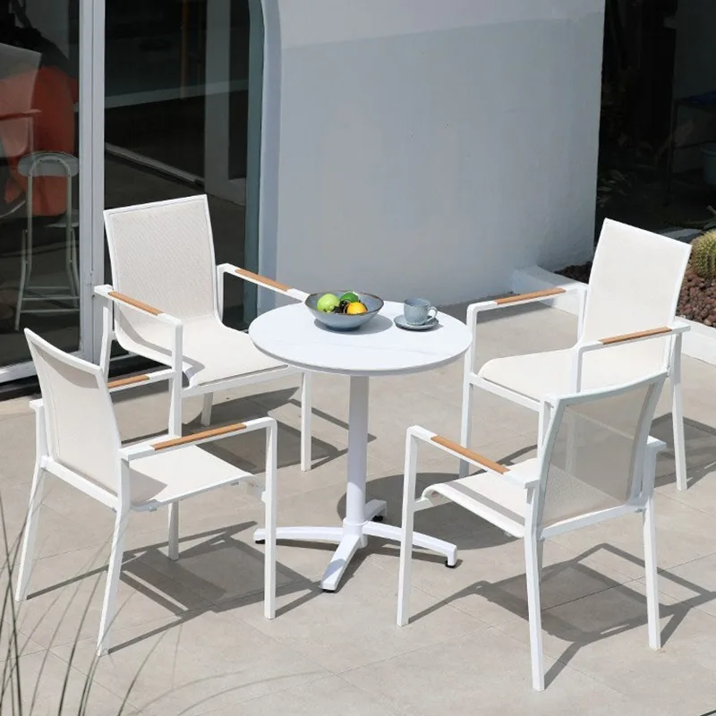 

Teak Outdoor Folding Table and Chairs Set, Stylish Patio Dining for Cafés, Courtyards & Gardens Outdoor Patio Furniture Muebles