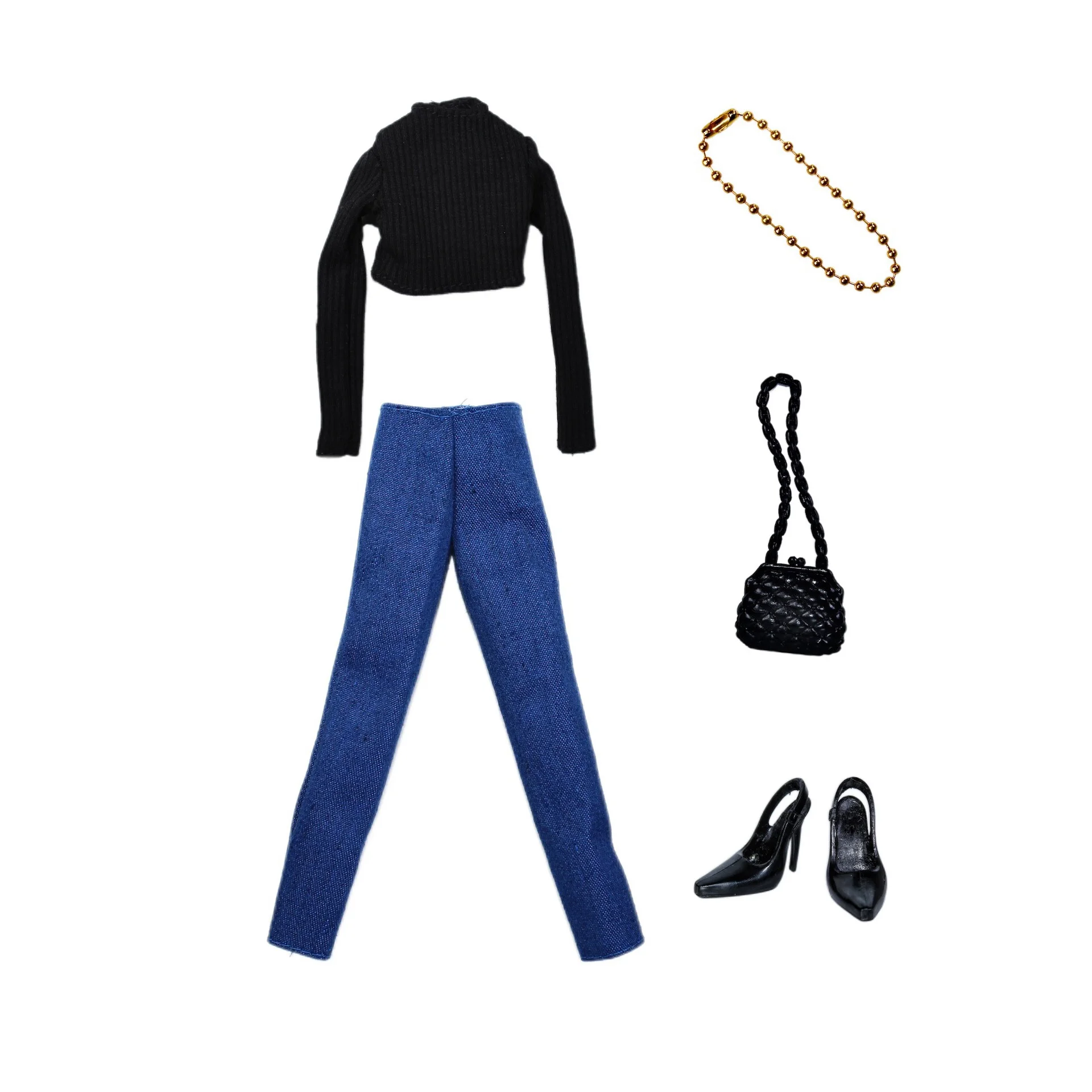 Exquisite Clothing Set Fashion Tops Jeans Shoes Set 1/6 Supermodel Doll Clothes Suit Outfit For 30cm Xinyi FR ST PP BABI Dolls