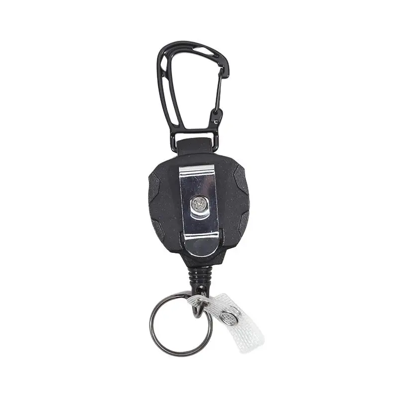Einziehbarer Ausweishalter und robuster Ausweishalter mit Gürtelclip, taktischer Ausweishalter