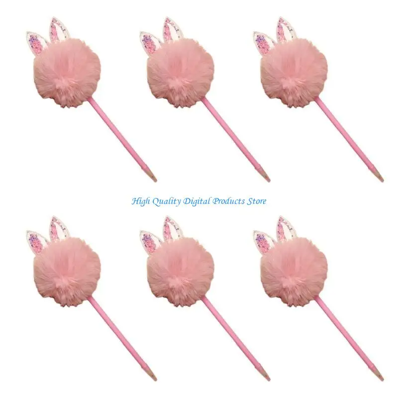 U2JE 6 قطعة قلم حبر جاف الإبداعية أفخم الكرة قلم حبر جاف عيد الميلاد تخزين ستوفير للطفل صبي فتاة عيد الميلاد حفلة لصالح #5